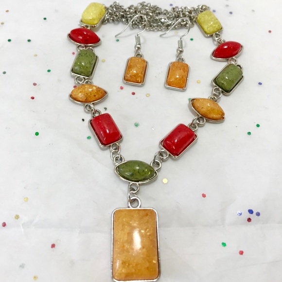 Jewelry - 3 for $20 Sale  Silver Beads Necklace Earrings Set